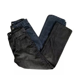 2 pair Hype 30x32 slim jeans Blue and Gray/black